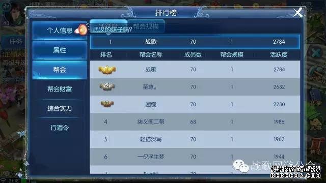 倩女幽魂手游二测人气火爆 游戏帮会战歌又第一