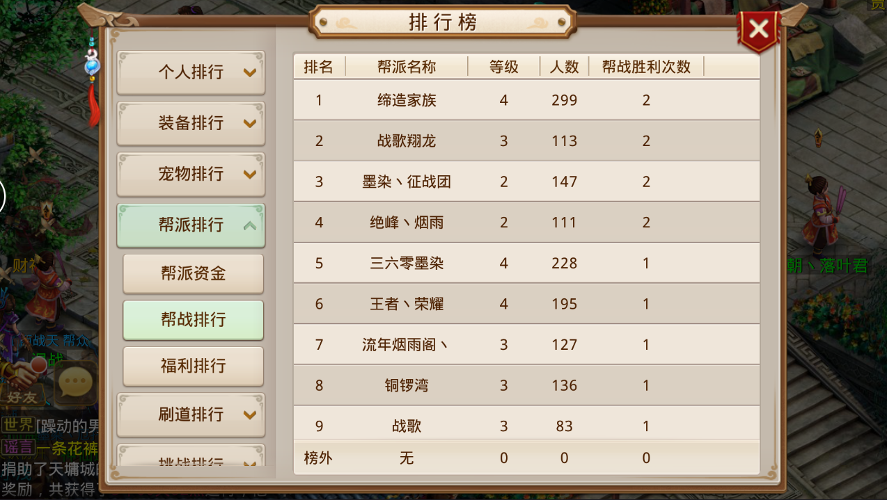 问道手游不删档内测首届帮战战歌公会成绩曝光