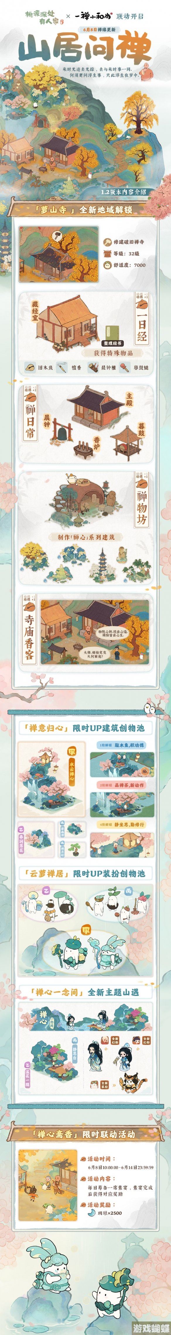 桃源深处有人家6月8日更新内容 山居问禅版本上线 桃源深处有人家6月8日更新内容 山居问禅版本上线