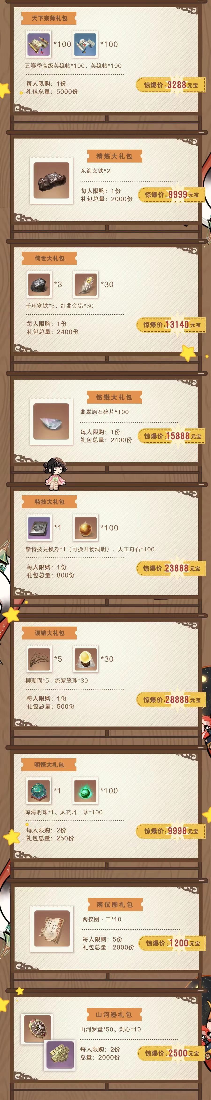 心愿时装来了《一梦江湖》2023年最全心愿时装名单