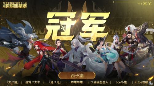 第十二届跨服明星赛圆满落幕 西子湖战队问鼎冠军