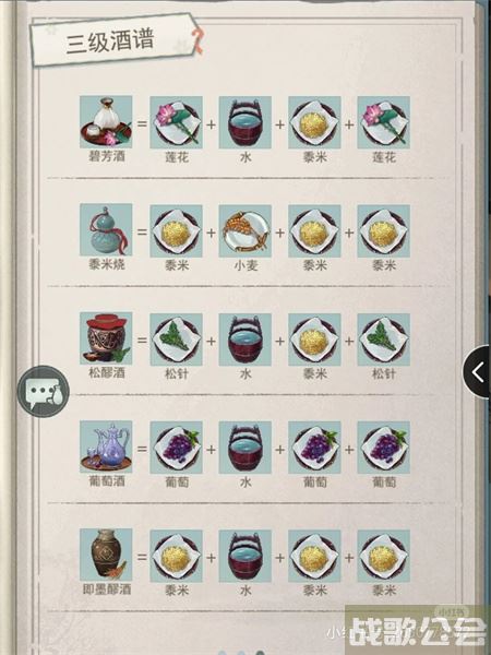 江湖悠悠酿酒配方-江湖悠悠酿酒配方大全任务完成攻略