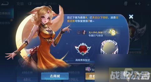 王者荣耀贵族等级会下降吗,王者荣耀资讯