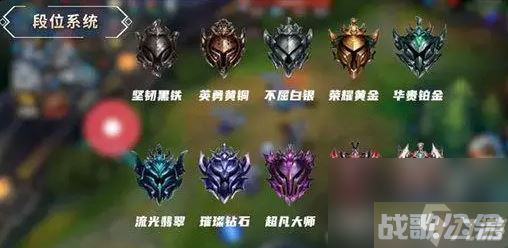 英雄联盟手游段位级别排列 段位划分介绍表,英雄联盟手游资讯