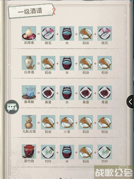 江湖悠悠酿酒配方-江湖悠悠酿酒配方大全任务完成攻略