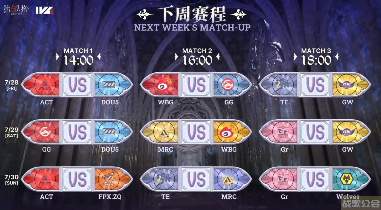 《第五人格》2023IVL夏季赛第七周赛报发布,第五人格资讯