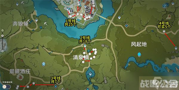 原神 3.8版本慕风蘑菇最佳采集路线怎么规划,原神资讯