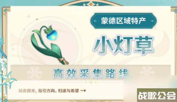 原神小灯草采集在哪里原神小灯草在哪里买