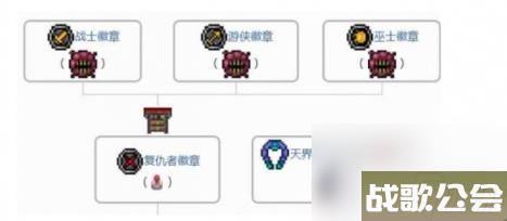 泰拉瑞亚天界徽章合成方法