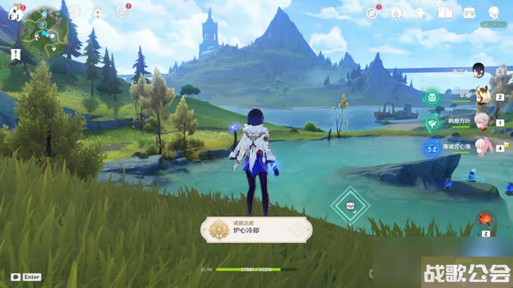 原神烫水湖解谜方法