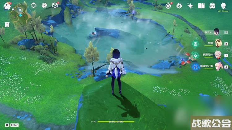 原神烫水湖解谜方法