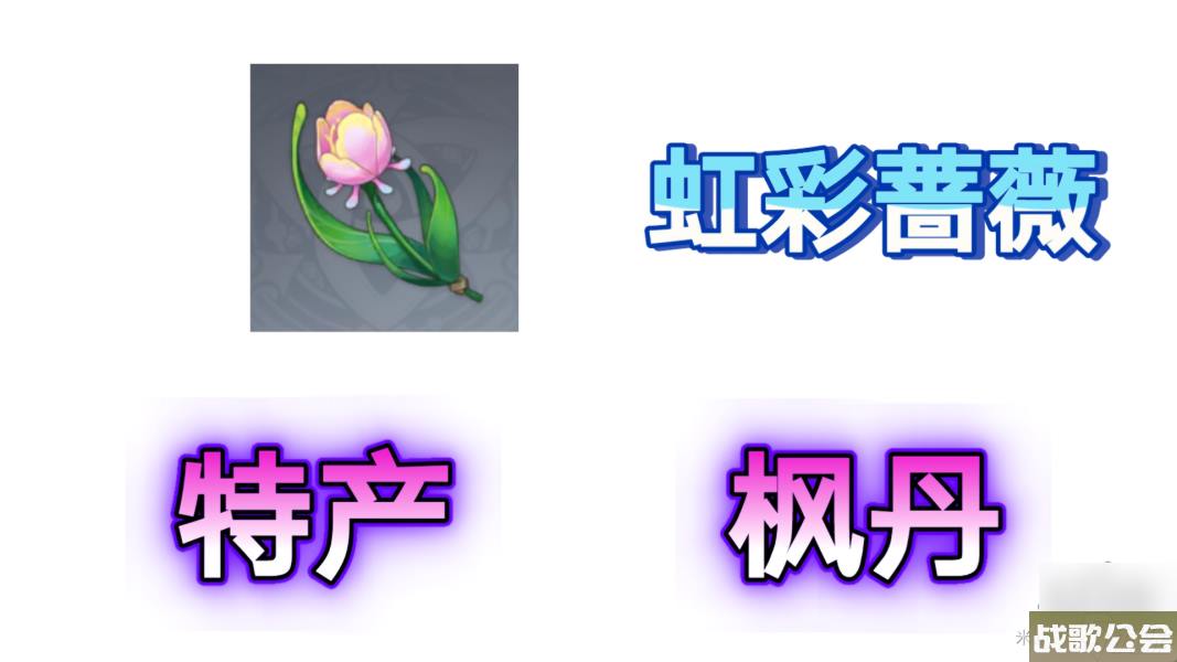 原神虹彩蔷薇采集路线图-虹彩蔷薇在哪里大全