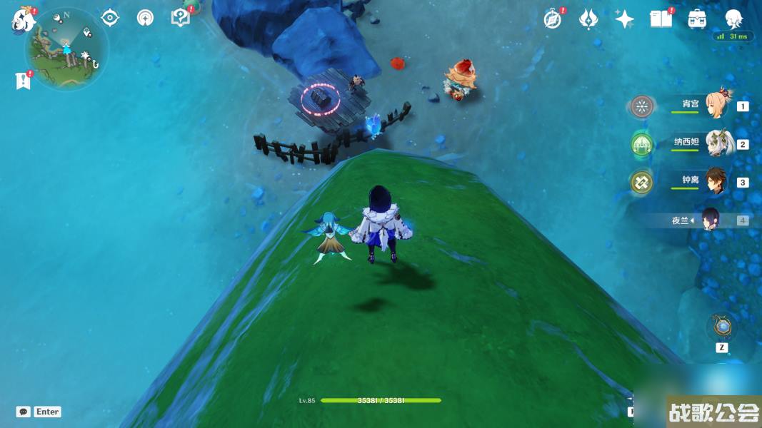 原神苍晶区水神瞳收集路线