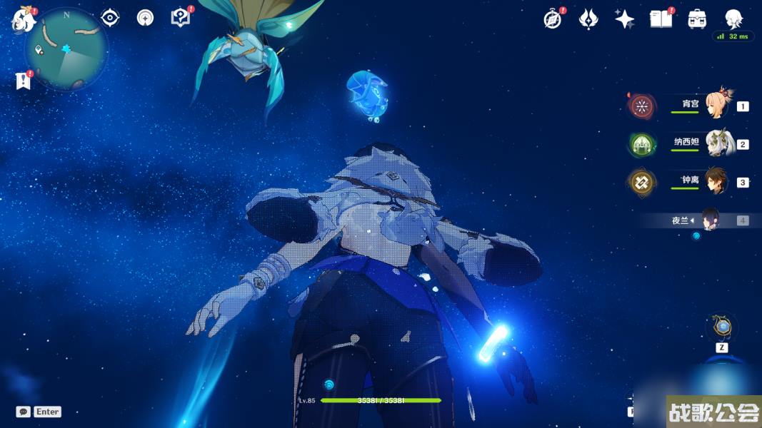 原神苍晶区水神瞳收集路线