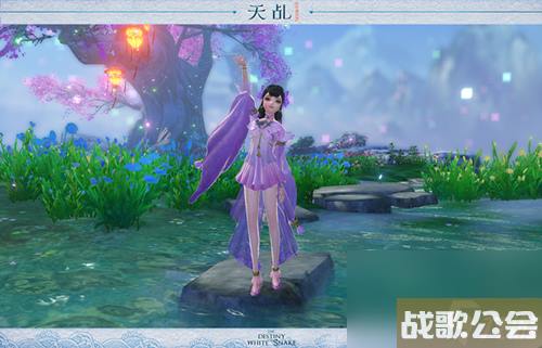 朱鸟飞霞照青潭天乩手游春日时装鉴赏