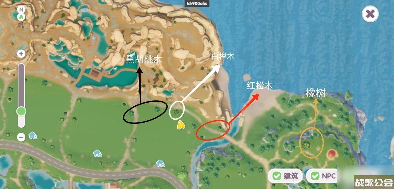 心动小镇稀有树木在哪