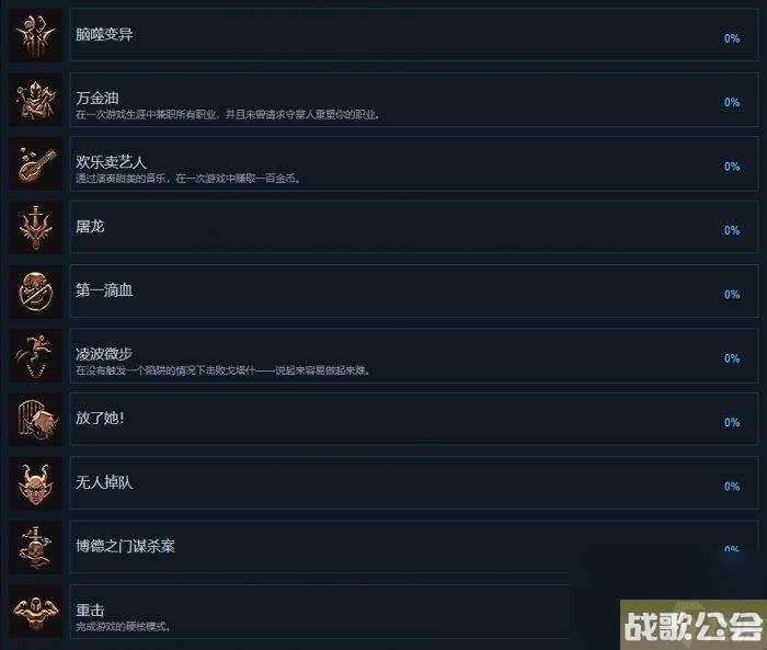 博德之门3全成就获取攻略-成就大全介绍