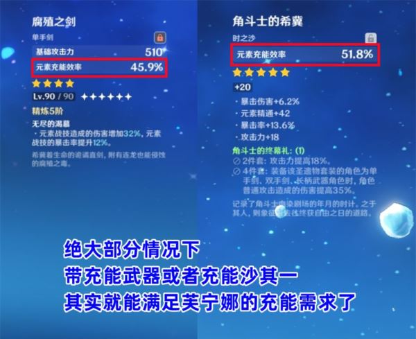 原神芙宁娜怎么选择武器和圣遗物 充能生命数值推荐 原神芙宁娜怎么选择武器和圣遗物 充能生命数值推荐