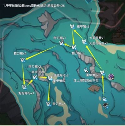 原神4.3异海凝珠分布位置路线汇总