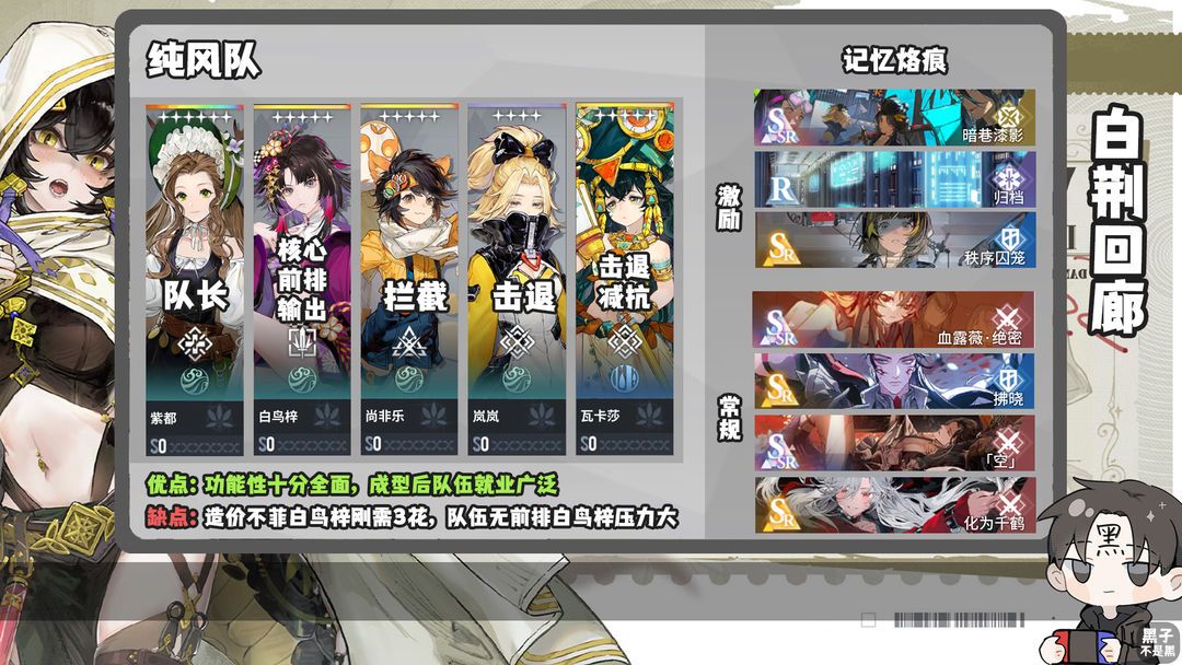 白荆回廊最强阵容体系搭配推荐攻略