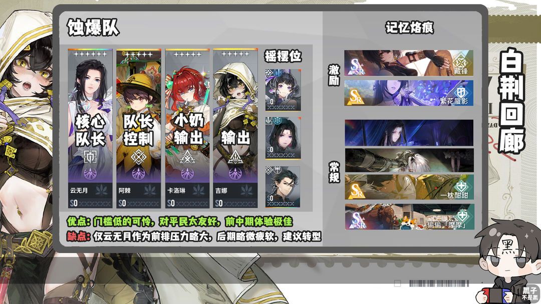 白荆回廊最强阵容体系搭配推荐攻略