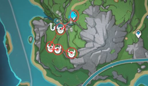 原神泡泡桔采集路线一览 40个点位分布