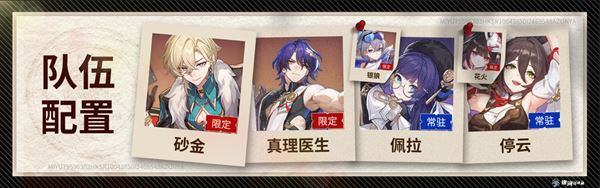 崩坏星穹铁道砂金阵容推荐 最适配砂金的队友有哪些