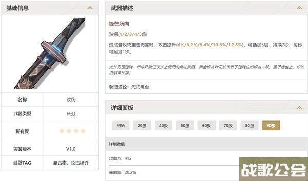 鸣潮大月卡武器推荐 选择建议分享