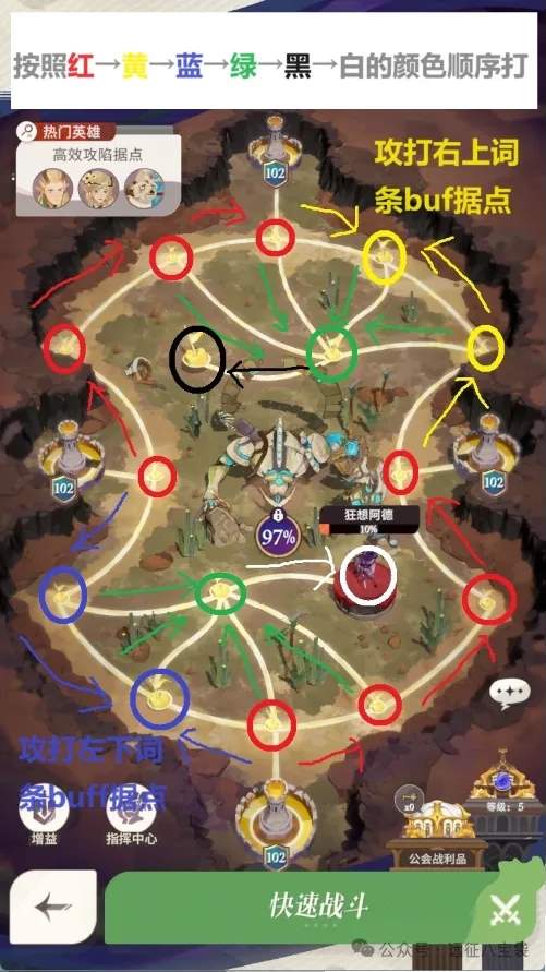 剑与远征启程荒败沙场路线规划攻略