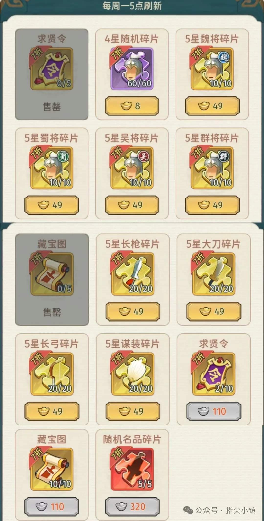 指尖无双商店有必要刷新吗