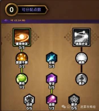 迷雾大陆游侠连弩流派冲层bd模板推荐攻略