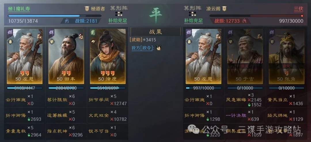 三国谋定天下S4左田徐阵容推荐攻略