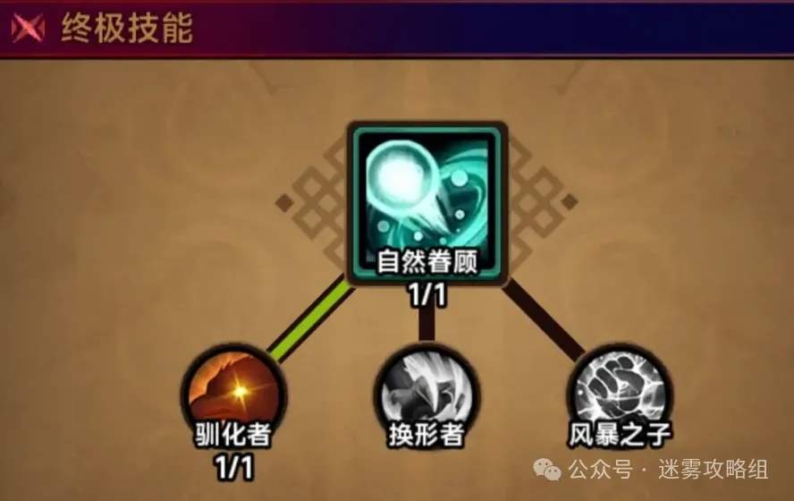 迷雾大陆S4德鲁伊毒蜘蛛bd毕业模板