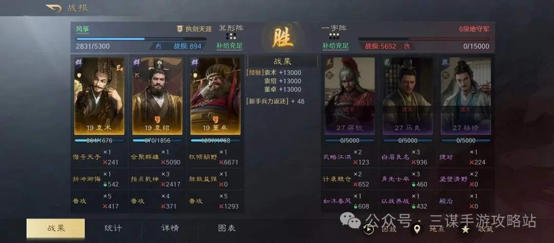 三国谋定天下S6开荒阵容推荐