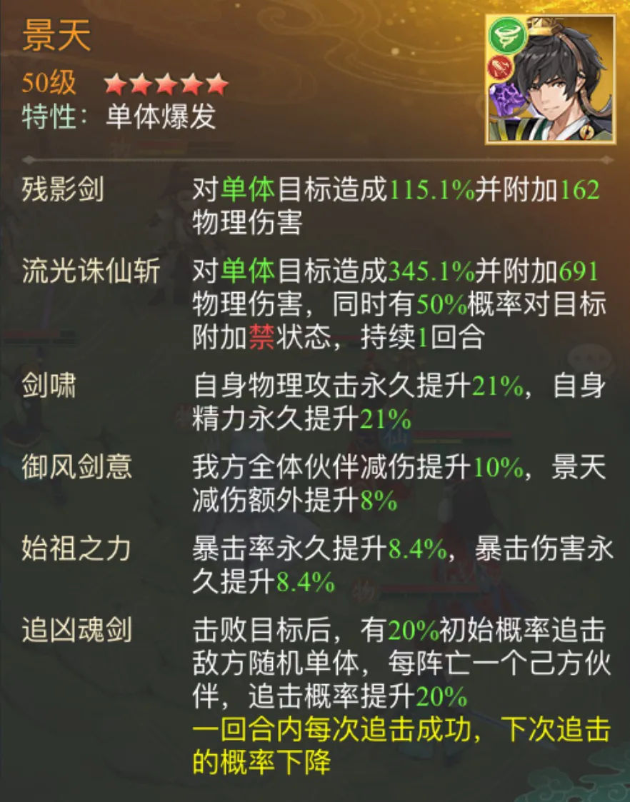 仙剑奇侠传之新的开始南宫煌赤炎妖狼幻境试炼阵容推荐