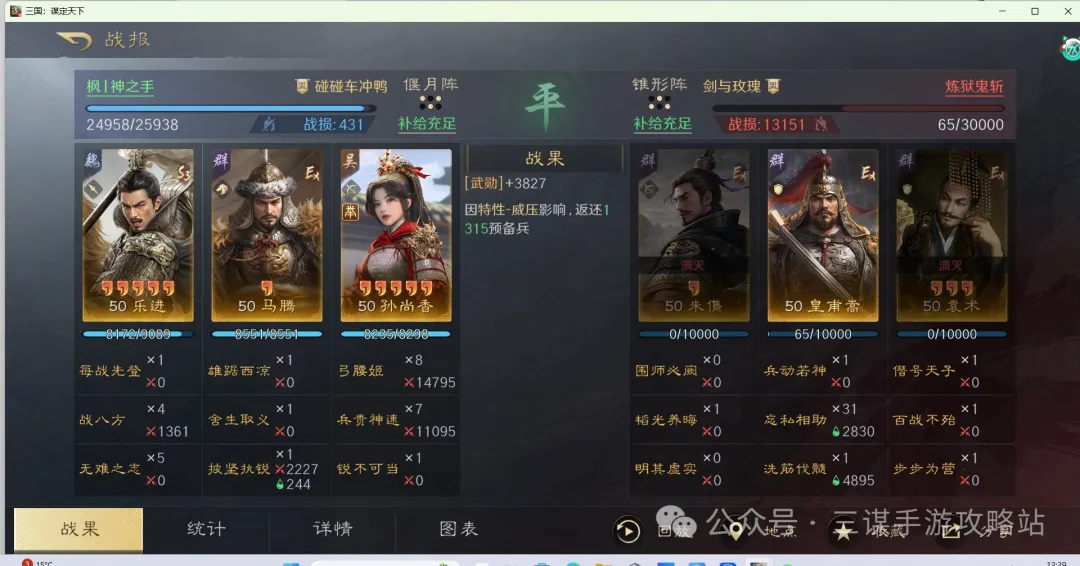 三国谋定天下举荐孙尚香玩法阵容推荐