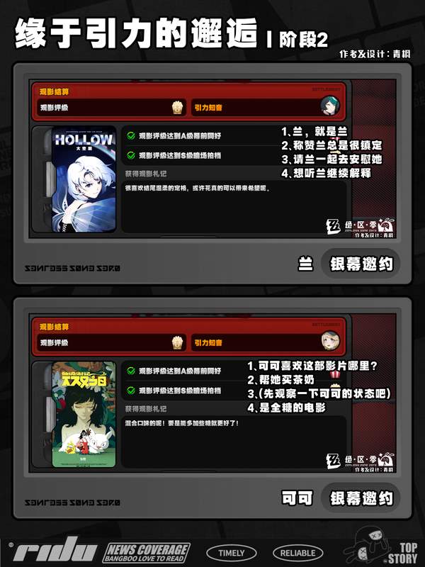 绝区零缘于引力的邂逅看电影活动对话选项攻略大全