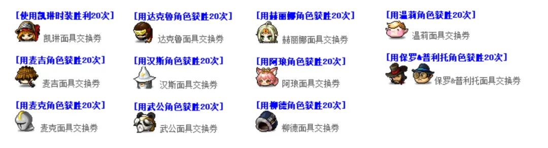 冒险岛战斗吧传说归来活动点装一览​