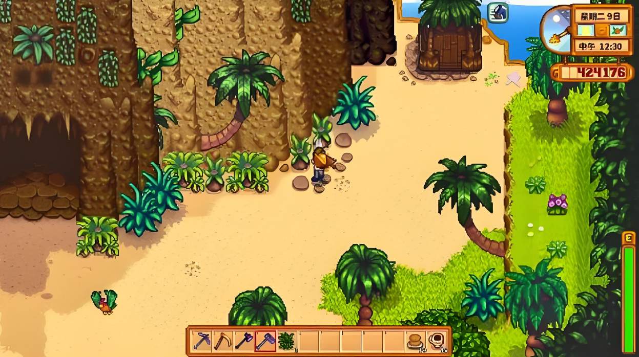 星露谷物语姜岛水晶洞在哪