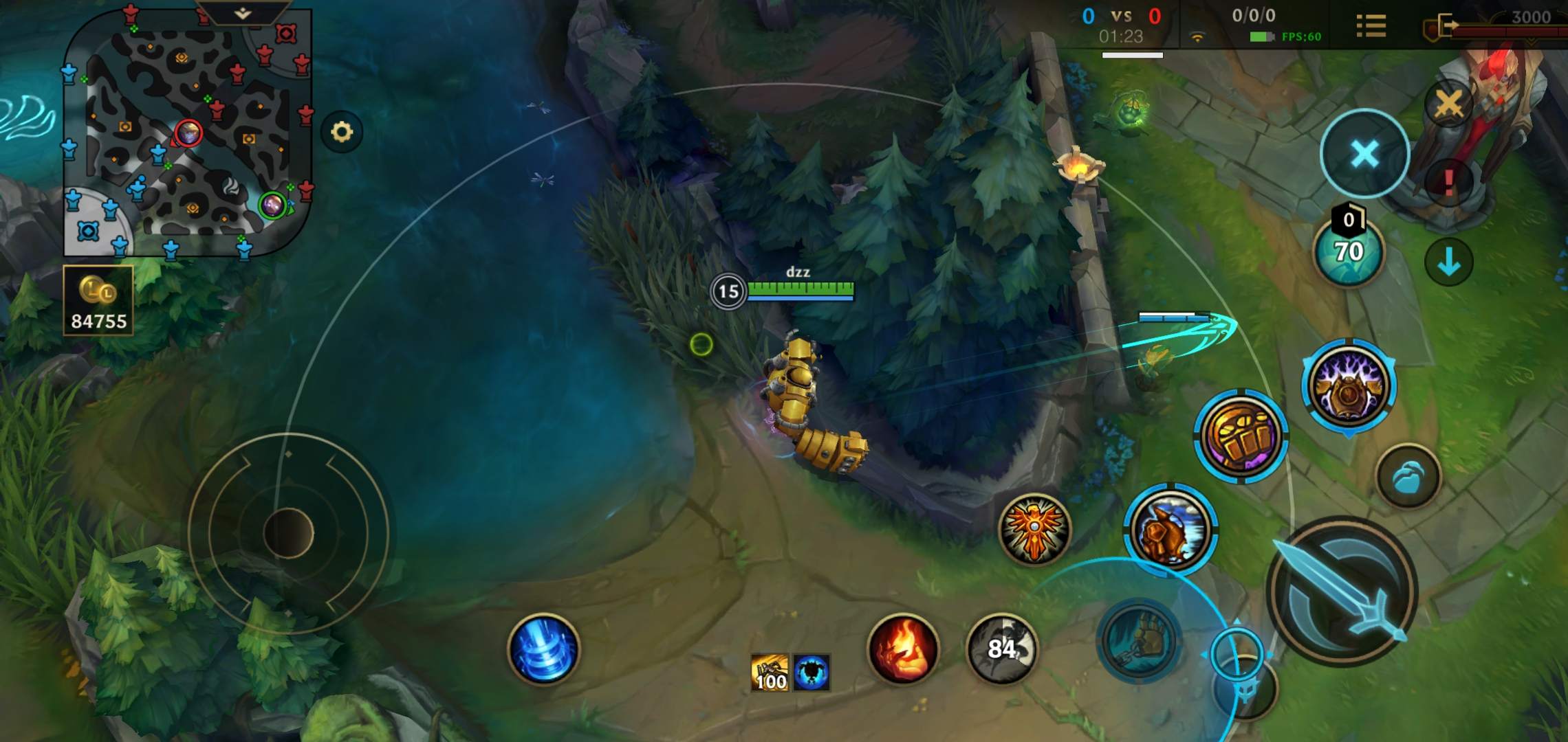 英雄联盟手游中单如何击杀敌方adc