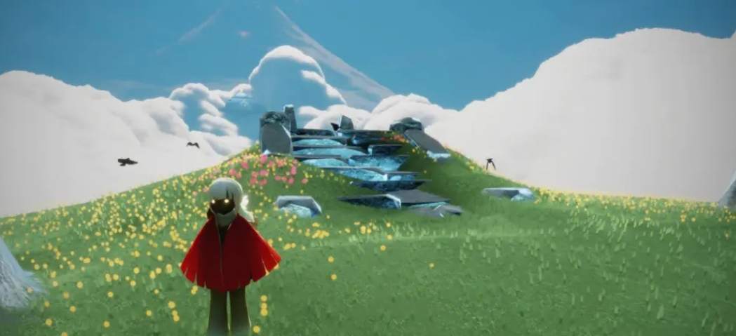 在光遇游戏里朋友如何在空中自动牵手