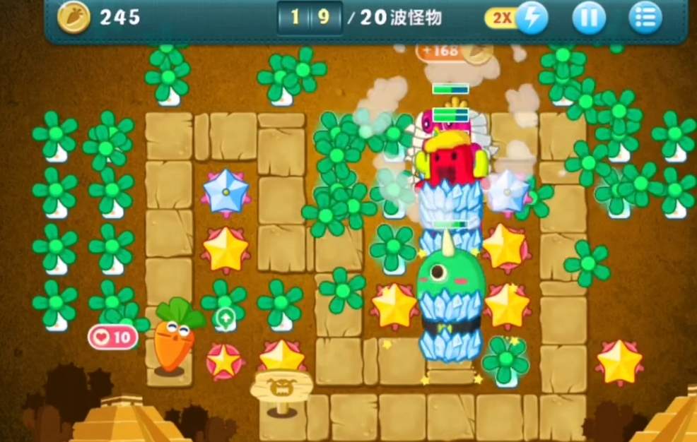 如何突破保卫萝卜第78关的困难点