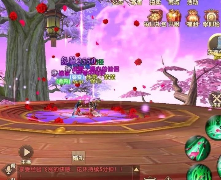 长生诀手游战歌公会五对新人喜结连理，唯美仙侠手游因战歌而浪漫