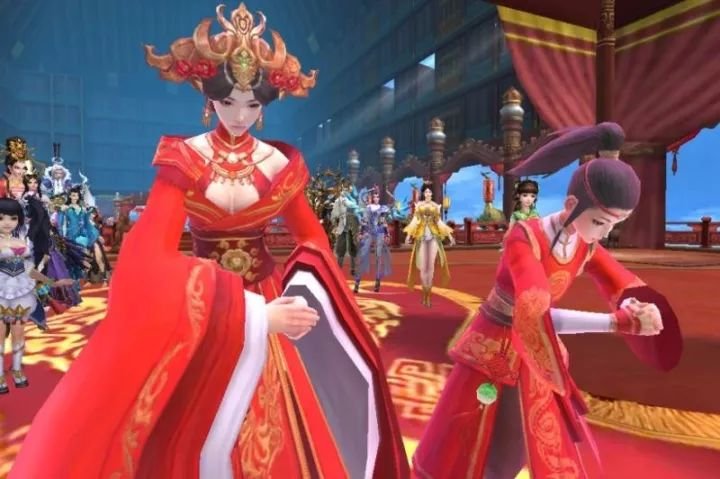 长生诀手游战歌公会五对新人喜结连理，唯美仙侠手游因战歌而浪漫